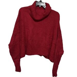 Hollister‎ Womens Turtleneck Pullover Sweater Red Size XS